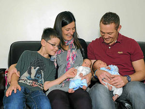 Supporting image for story: Mother of twins praises care at Stafford Hospital