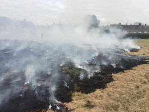 Supporting image for story: Bloxwich grass fire believed to have been started deliberately