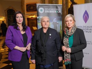 Supporting image for story: First and deputy First Ministers pause to remember Holocaust