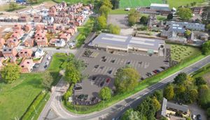 A CGI visual of a planned new Lidl supermarket in Whitchurch