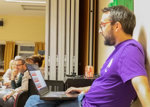 Quizmaster at the event