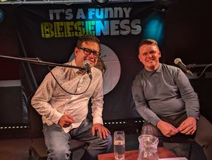 Wayne with Paul Sinha