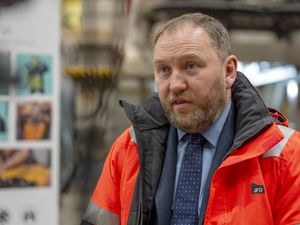 Ian Murray wearing a waterproof jacket