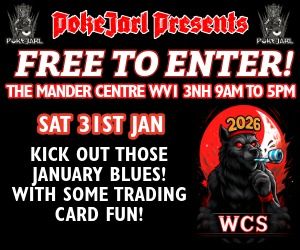 Supporting image for story: Pokejarl Presents the Wolverhampton Trading Card Show at Mander Centre