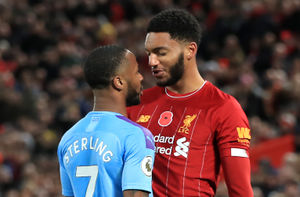       Raheem Sterling’s bust-up with Joe Gomez  