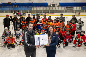 Supporting image for story: Taylor Wimpey supports Telford Junior Ice Hockey Club with  Christmas raffle donation