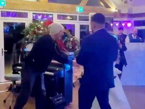 Supporting image for story: Watch Chris Martin’s fantastic surprise performance at Staffordshire couple’s wedding