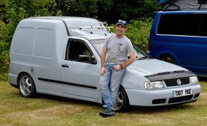 Richard Hutchinson and his VW Caddy Mk2