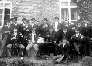 What were these Shropshire folk of yesteryear celebrating?