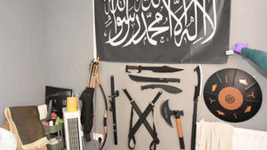 A selection of weapons were also found in Mahmood's home. Photo: West Midlands Police