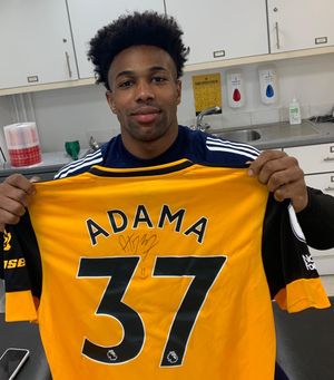 Wolves attacker Adama Traore donated a shirt