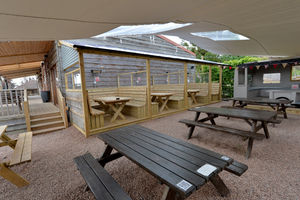 The Rustic is a cafe and bar and a favourite location for many at the site
