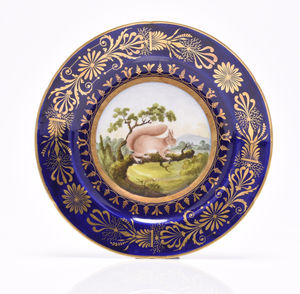 A ‘Squirrel’ plate, with elaborate gilding valued at up to £300.