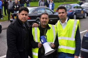 Shaz Saleem, Ebrahim Suleman and Raheel Shah have helped stage previous taxi protests in the city