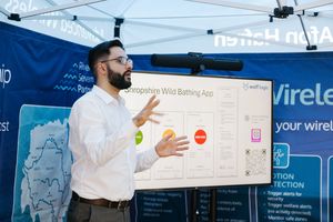 The app will update the public on water quality at the site.