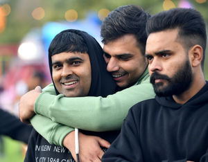 There were plenty of smiling faces on the day