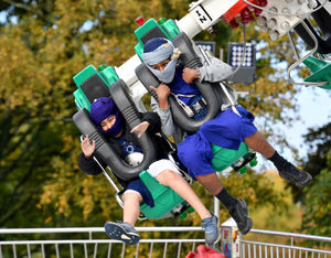 There was a funfair at the event
