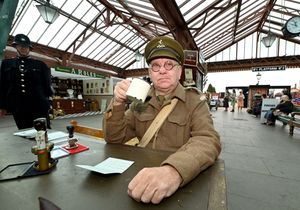 Mike Whelan from Stourbridge is the spitting image of Captain Mainwaring