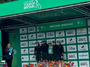 Supporting image for story: Rivals help Tour of Britain team continue after all its bikes are stolen from van in Shropshire