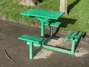 The newly refurbished Tilstock Crescent play area.