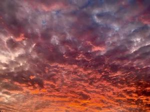 Sunset over Guilsfield by Sally Williams