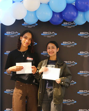 Students at BOA Stage and Screen Production Academy celebrate their A-Level results