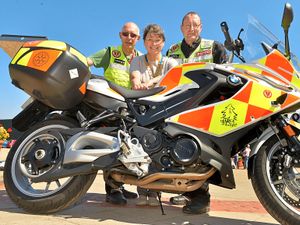 Supporting image for story: Telford's Rotary clubs unite to buy new blood bike