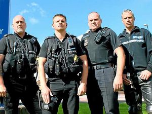 Supporting image for story: Hero police who pulled pair from blazing car on A49 are honoured