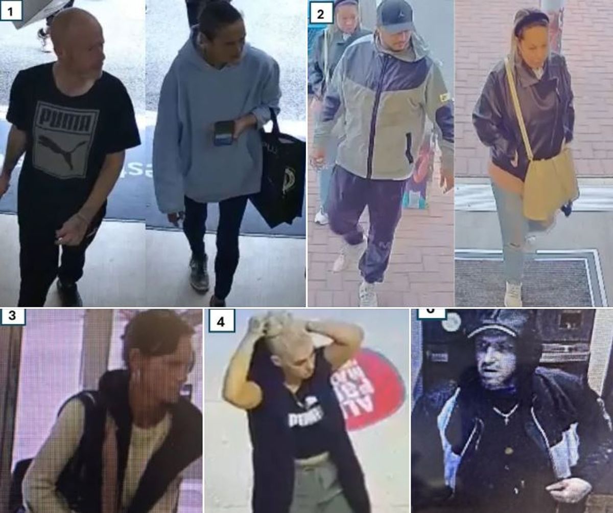 Wanted: Seven people sought by Telford police in connection with thefts at shops, including Just for Pets