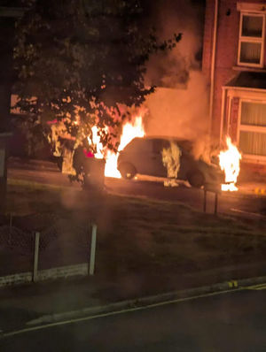 The blaze in Bilston