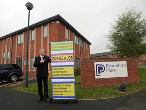Supporting image for story: Man with 'Give Me A Job' six foot billboard celebrates four years employment with new job