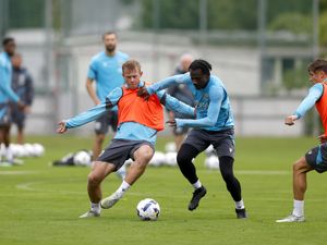 Supporting image for story: West Brom's new hitman relishing physical battle of Championship cut and thrust