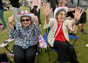 Celebrations in Telford Town Park after England win the Euros