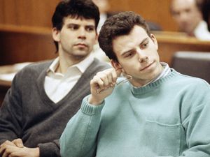 Lyle, left, and Erik Menendez in court in 1991