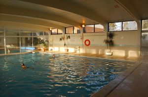 One of the three swimming pools