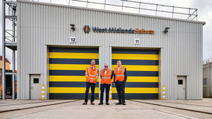 (L-R) John Doughty (WMR engineering director), Richard Parker (Mayor of the West Midlands), Ian McConnell (WMR managing director). PIC: West Midlands Railway
