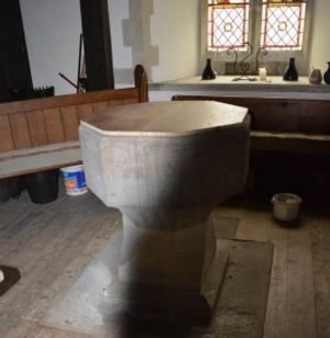 The font which will be moved as part of the renovation