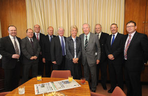 Pat Wedge with members of the company board in 2008