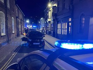 Supporting image for story: Building is hit in four-vehicle crash in Bridgnorth