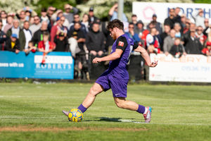 Rhys Hilton sealed the victory after rounding the goalkeeper and slotting home late on (Picture: Kieren Griffin Photography)