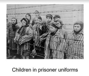 Manfred Goldberg spoke about the uniforms he and others were forced to wear 