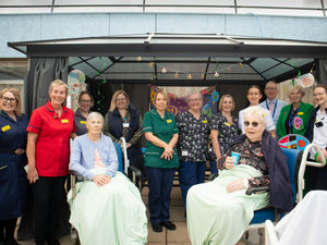 Supporting image for story: Shrewsbury hospital courtyard re-opens with new wheelchair-friendly adaptations and sensory items