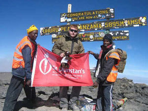Supporting image for story: Blinded soldier conquers Kilimanjaro