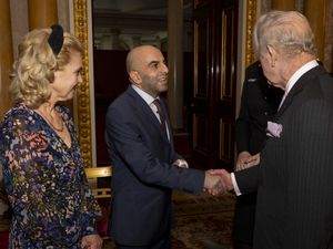 Supporting image for story: Charles meets survivors of Huntingdon train attack