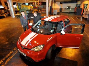 Supporting image for story: Goodyear celebrates link-up with MG