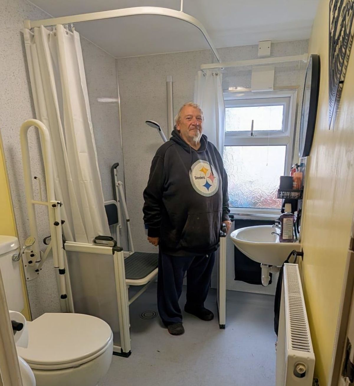 &lsquo;Bathroom adaptation saved me from Indiana Jones-style maze&rsquo;, says a Powys man