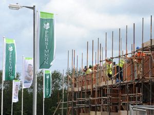 Building work at a site owned by housebuilder Persimmon
