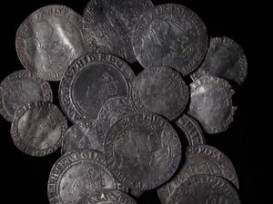 Supporting image for story: Hoard of Tudor coins found in woodland near Ludlow