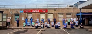Staff at Royal Shrewsbury Hospital mark VE Day