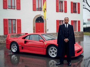 Supporting image for story: Lewis Hamilton enjoys first day in Ferrari red ahead of maiden test drive